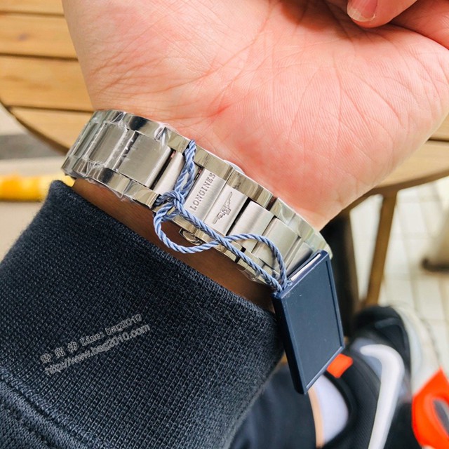 浪琴複刻男士手錶 LONGINES康卡斯系列優雅腕表運動GMT腕表  gjs2182